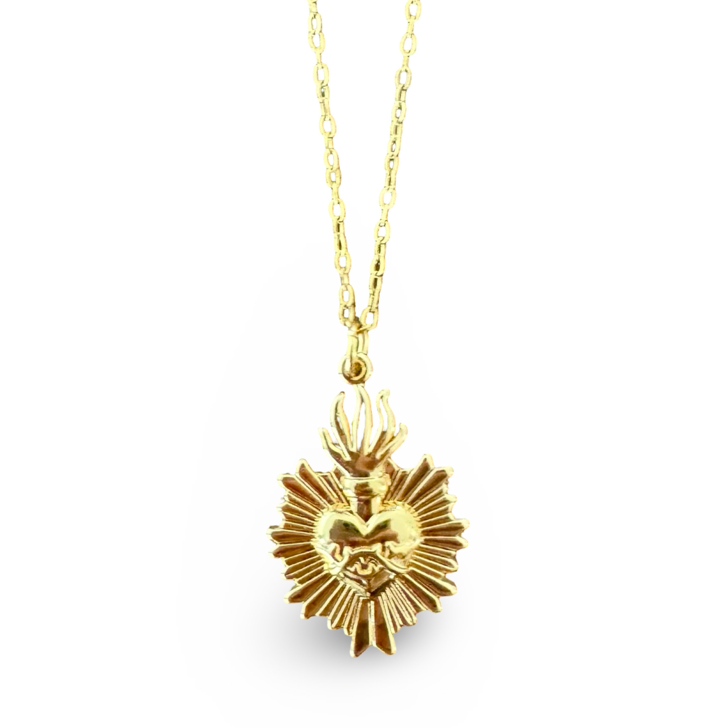 Sacred Heart Necklace - Rays of Divine Love