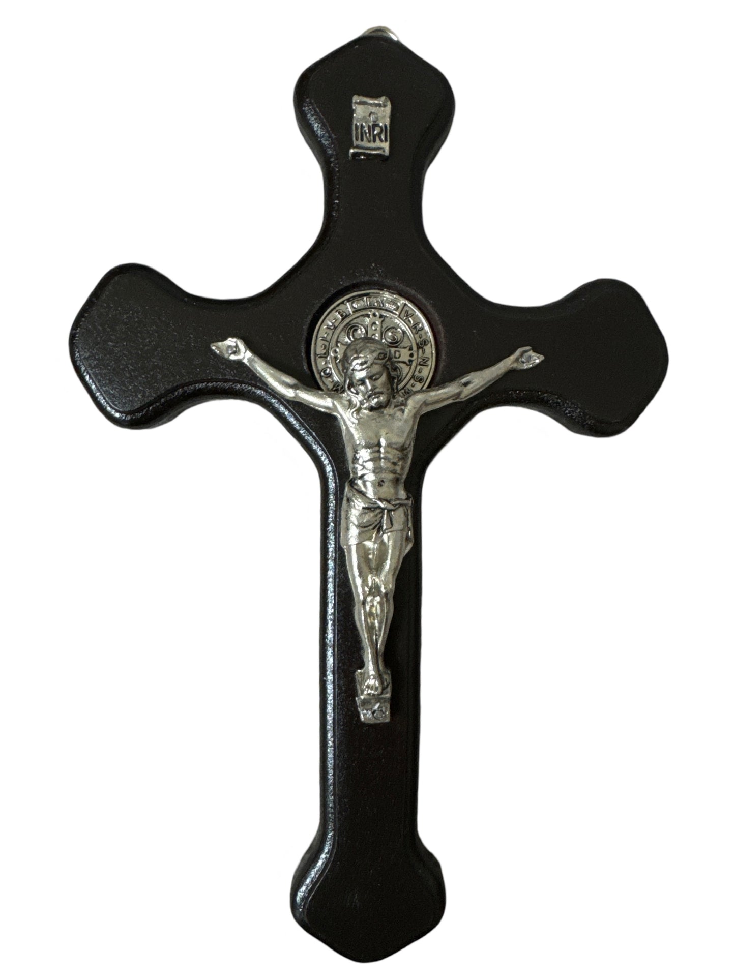 Wood Crafted Black St. Benedict Crucifix
