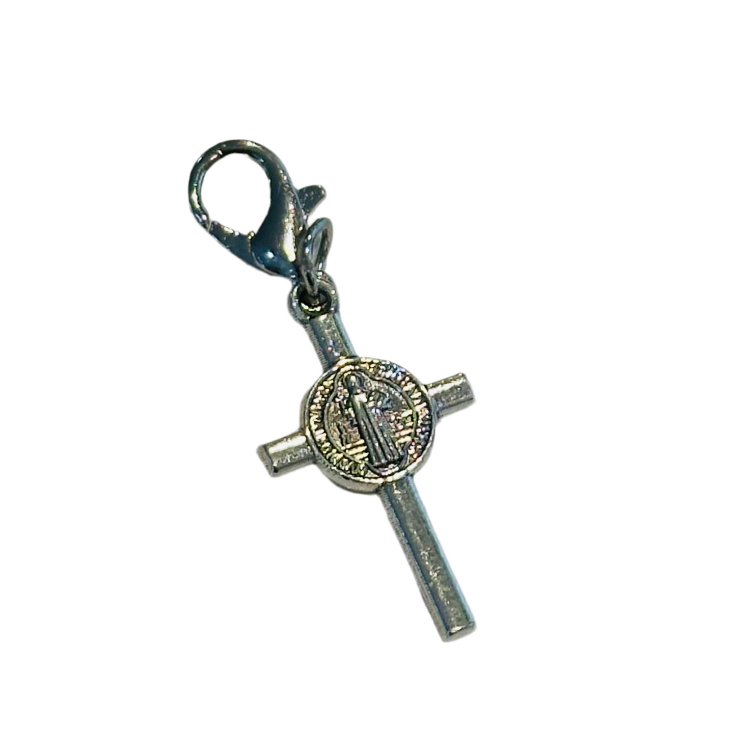 Tiny St. Benedict Crucifix Zipper Pendant