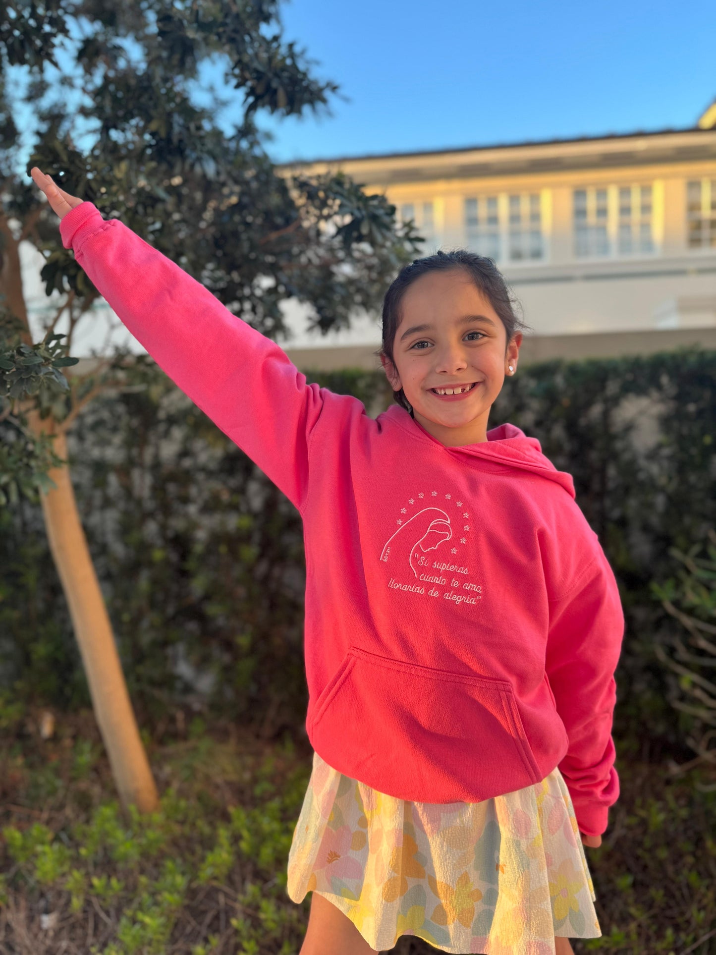 Love of Our Lady Embroidered Hoodies for Kids by SCTJM