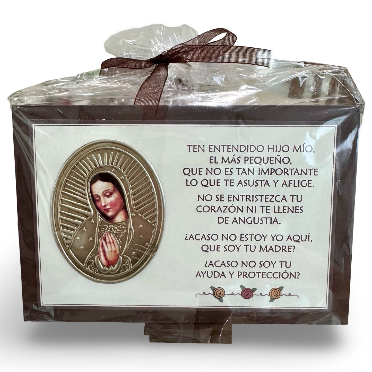 Standing Wooden Plaque of Our Lady of Guadalupe of Assorted Colors