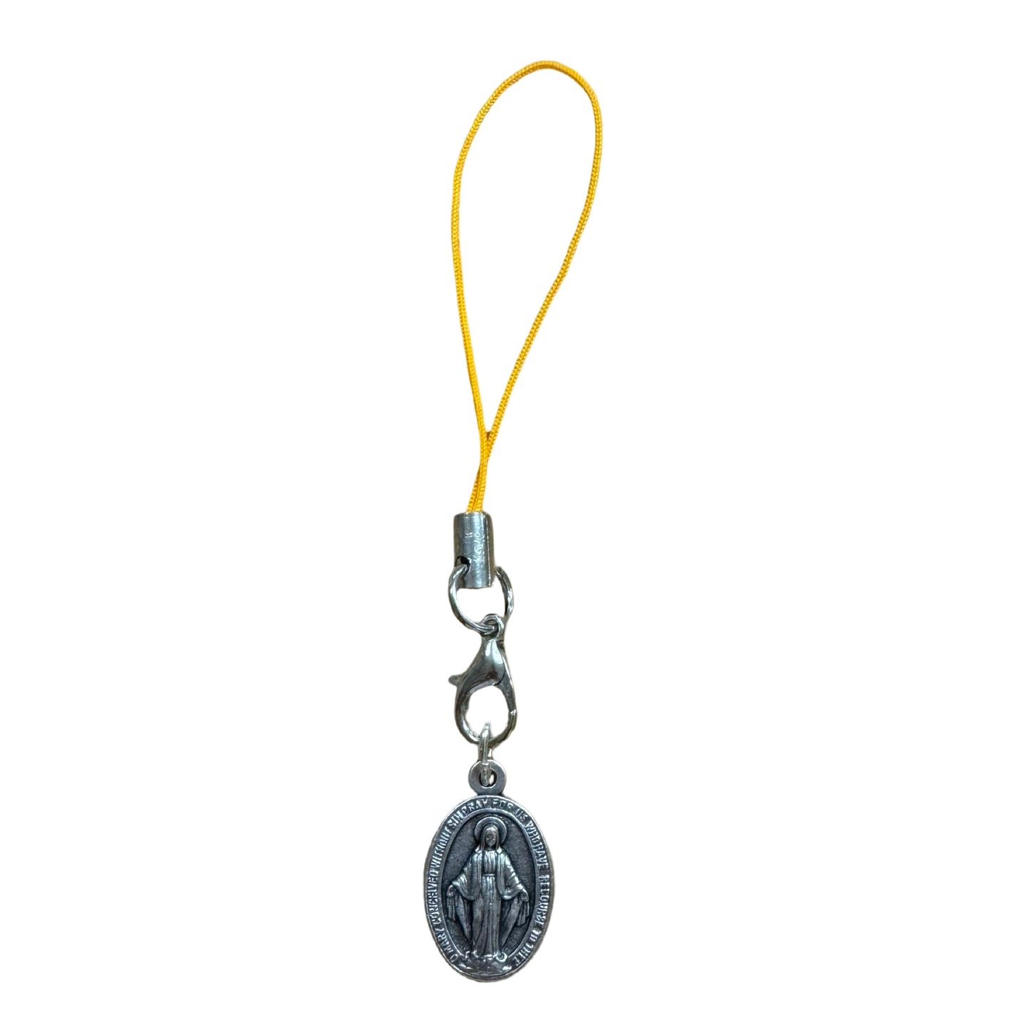 Miraculous Medal with Tiny Lanyard of Assorted Colors