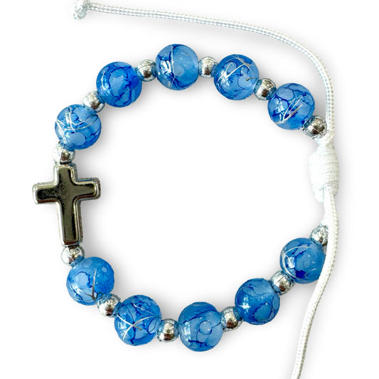 Cross Marble Decade Bracelet