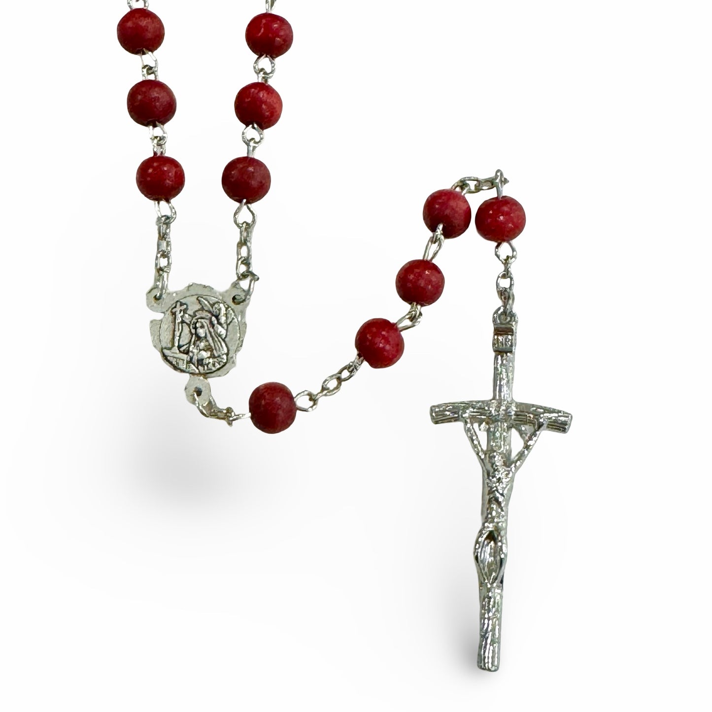 Red Rose St. Rita Rosary
