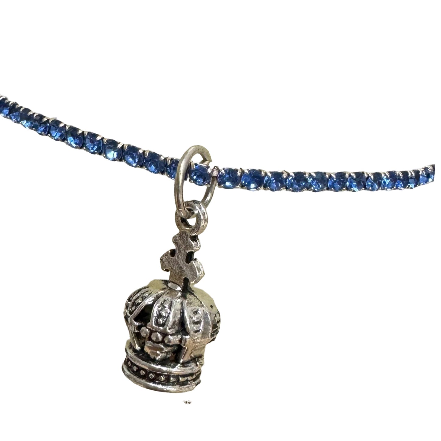 Rhinestone Bracelet with Crown of Fatima