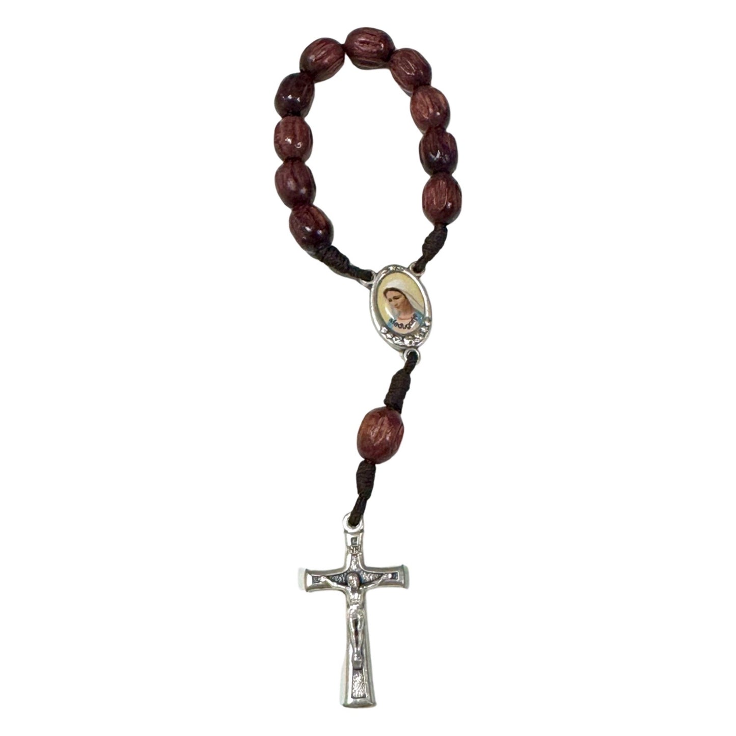 Queen of Peace Decade Rosary of Assorted Colors