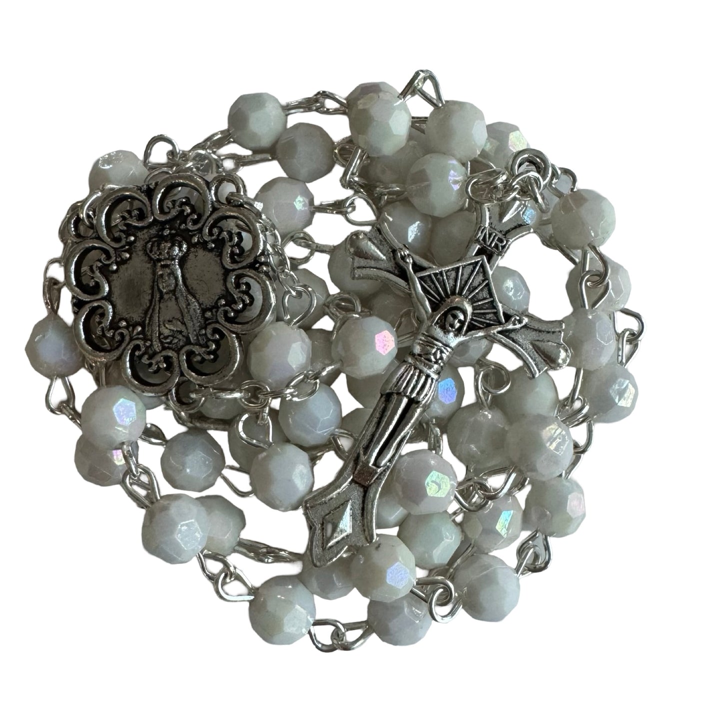 Embellished Our Lady of Fatima Rosary of Assorted Colors