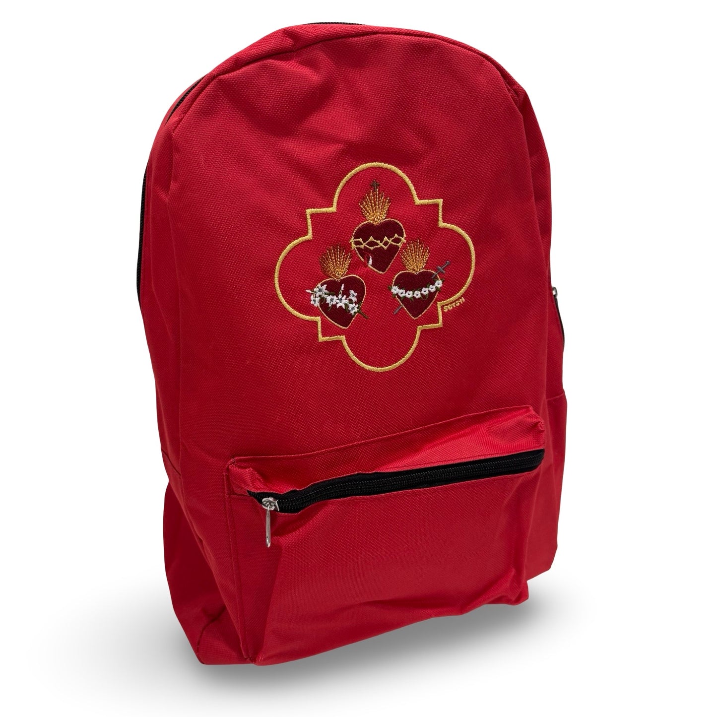Embroidered Three Hearts Backpack by SCTJM