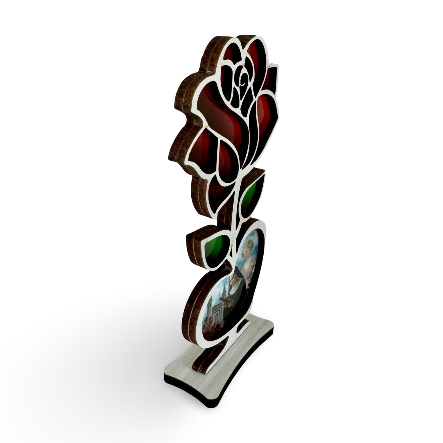 St. Rita Standing Rose Image