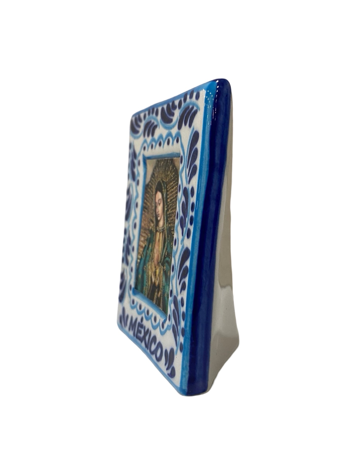 Our Lady of Guadalupe Ceramic Painted Standing Image