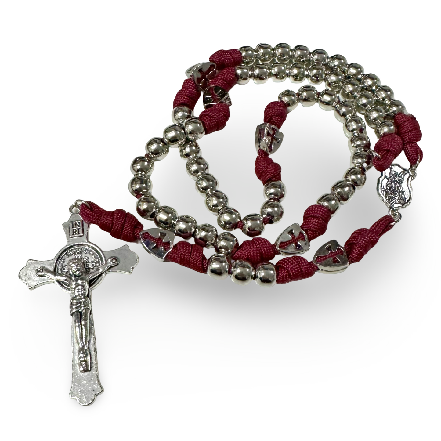 Large St. Michael Metallic Rosary