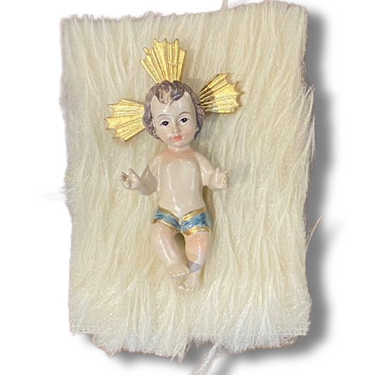 Ceramic Infant Jesus with Halo