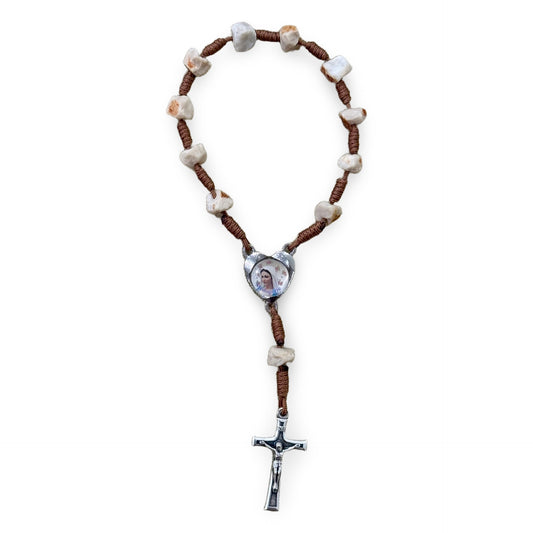 Apparition Hill Stone Decade Rosary with Cord