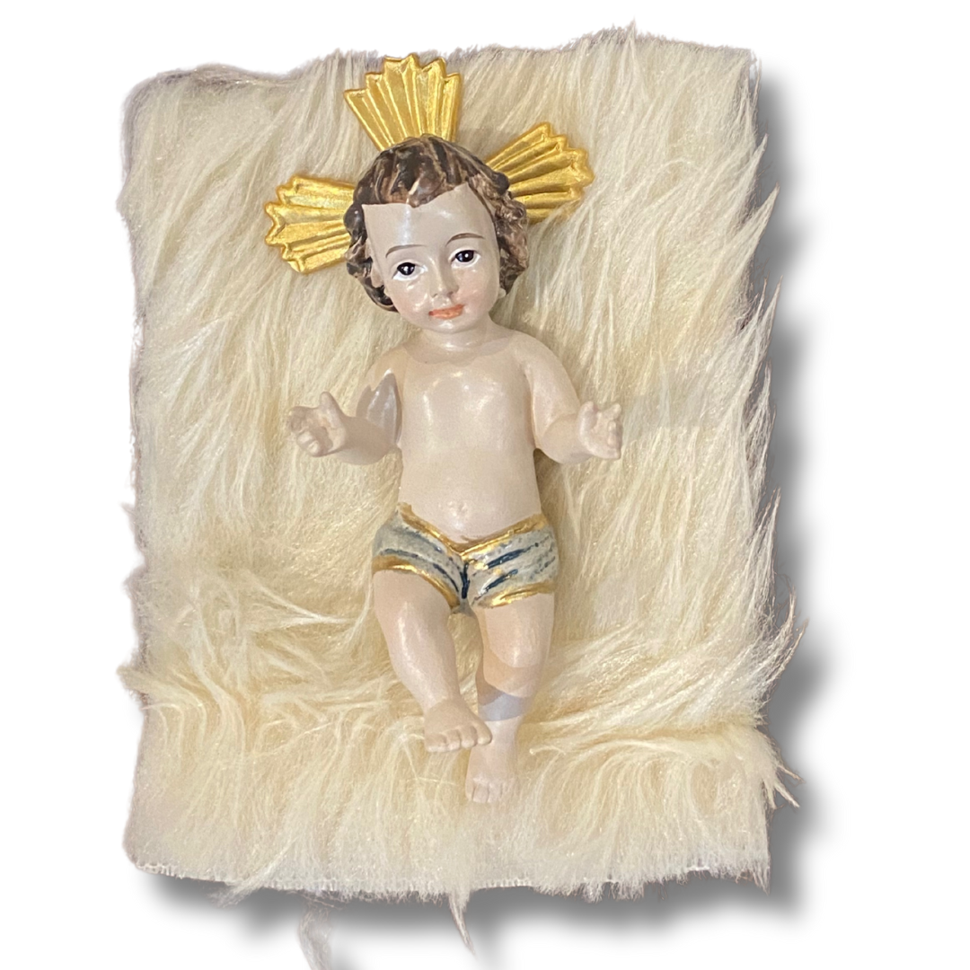 Ceramic Infant Jesus with Halo