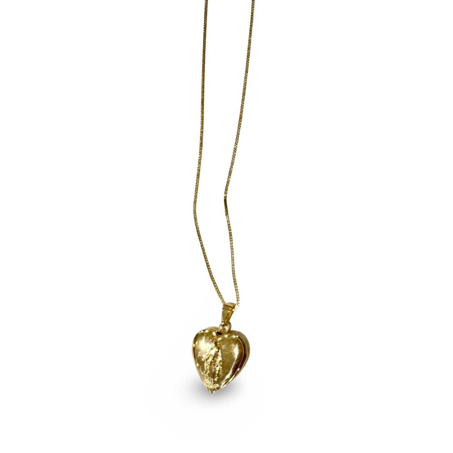 Gold Marian Locket Necklace