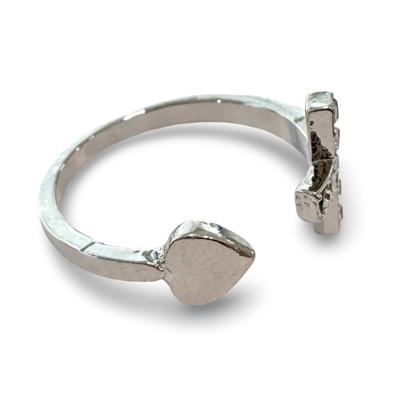 Heart and Cross Ring