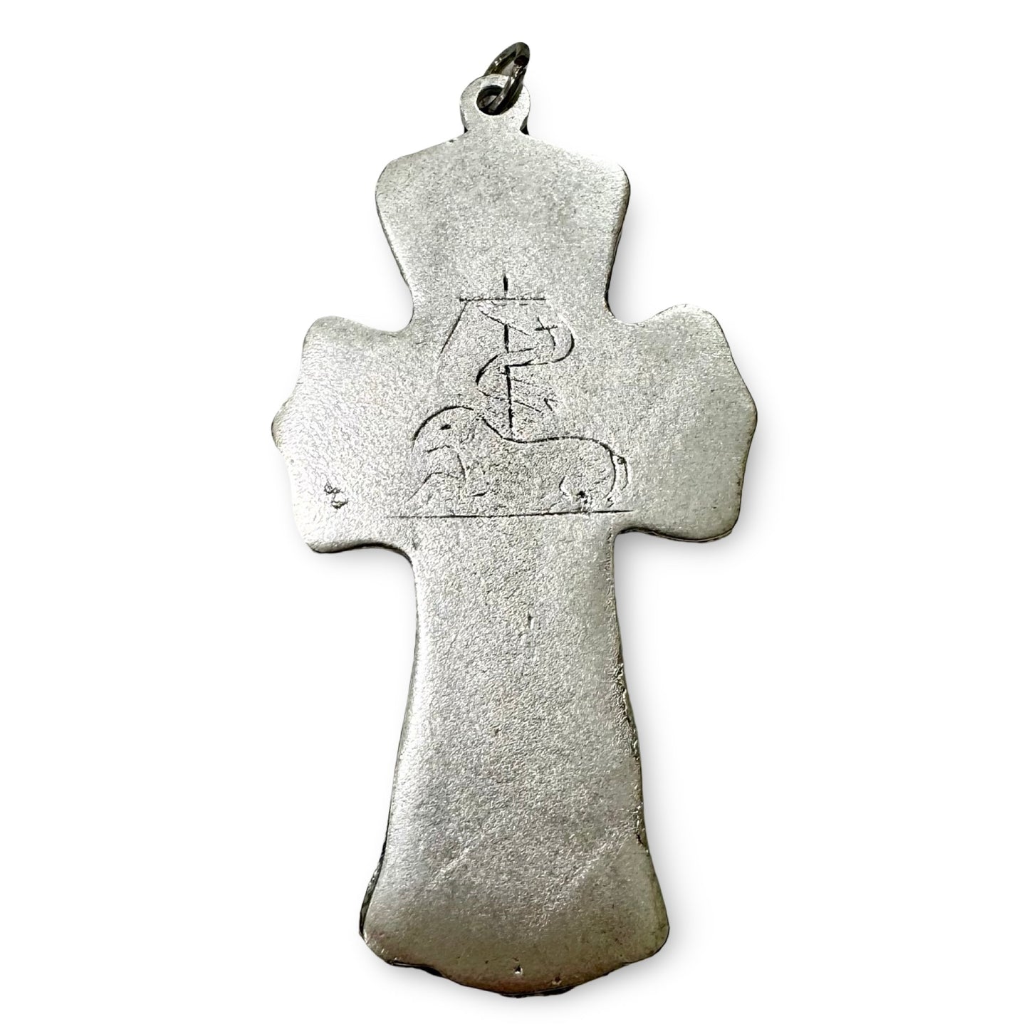 Silver Divine Mercy Crucifix