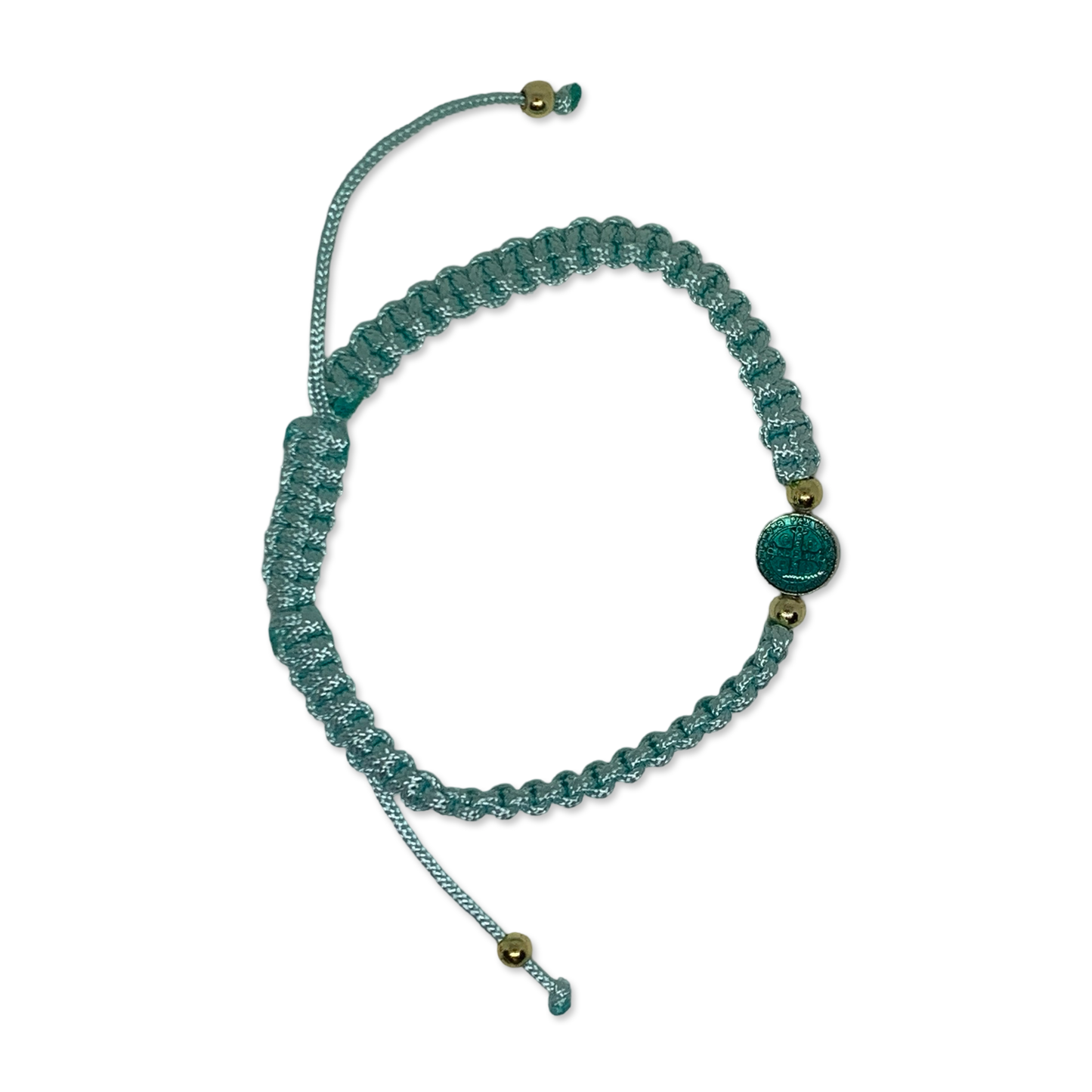 Colored St. Benedict Braided Cord Bracelet