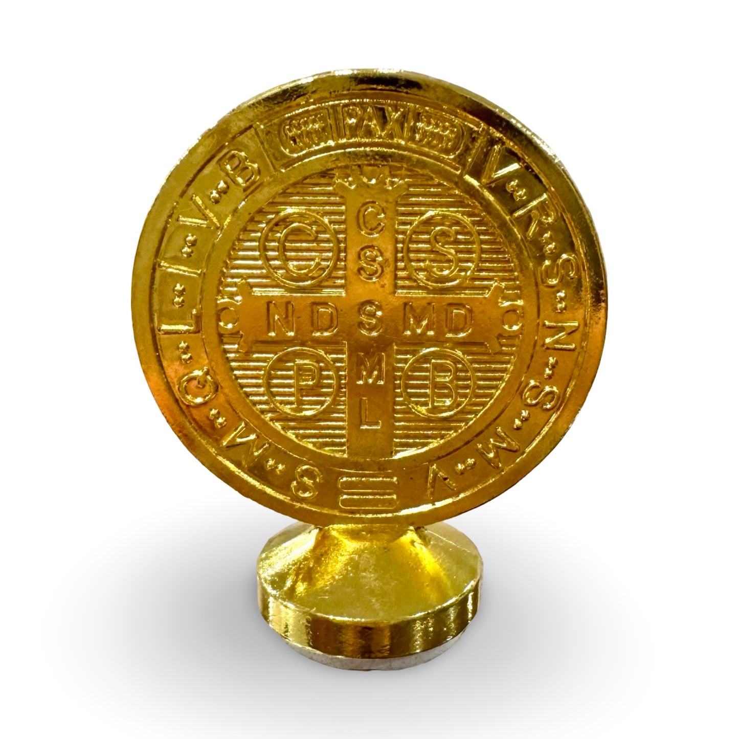 St. Benedict Standing Medal with Sticker