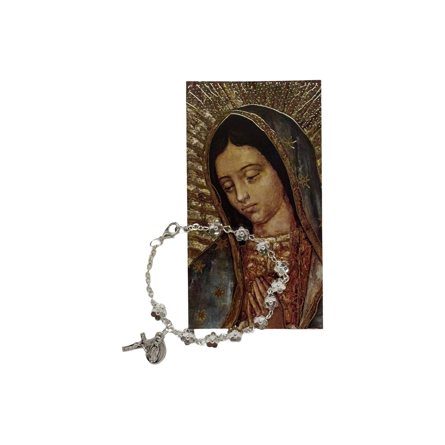 Our Lady of Guadalupe Flower Decade Bracelet