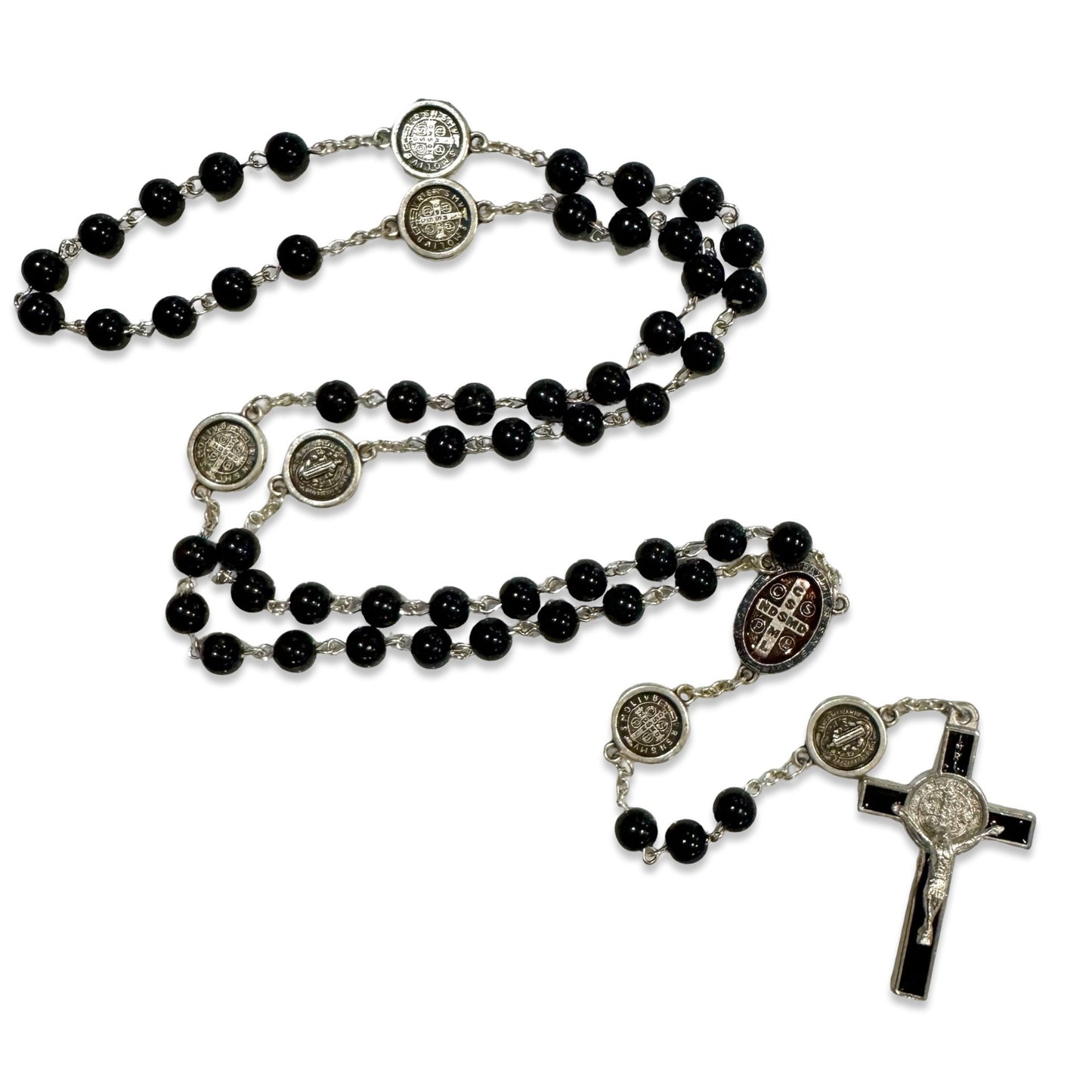 Large, Black St. Benedict Rosary