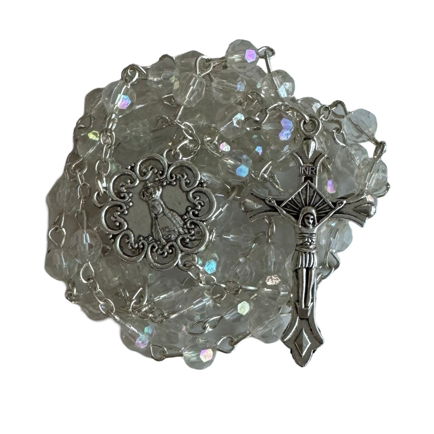 Embellished Our Lady of Fatima Rosary of Assorted Colors