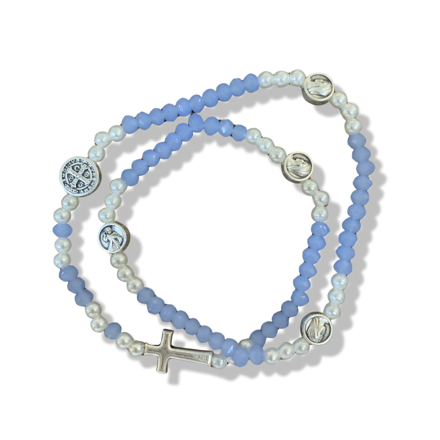 Beaded Wrap-Around Rosary Bracelet of Assorted Colors