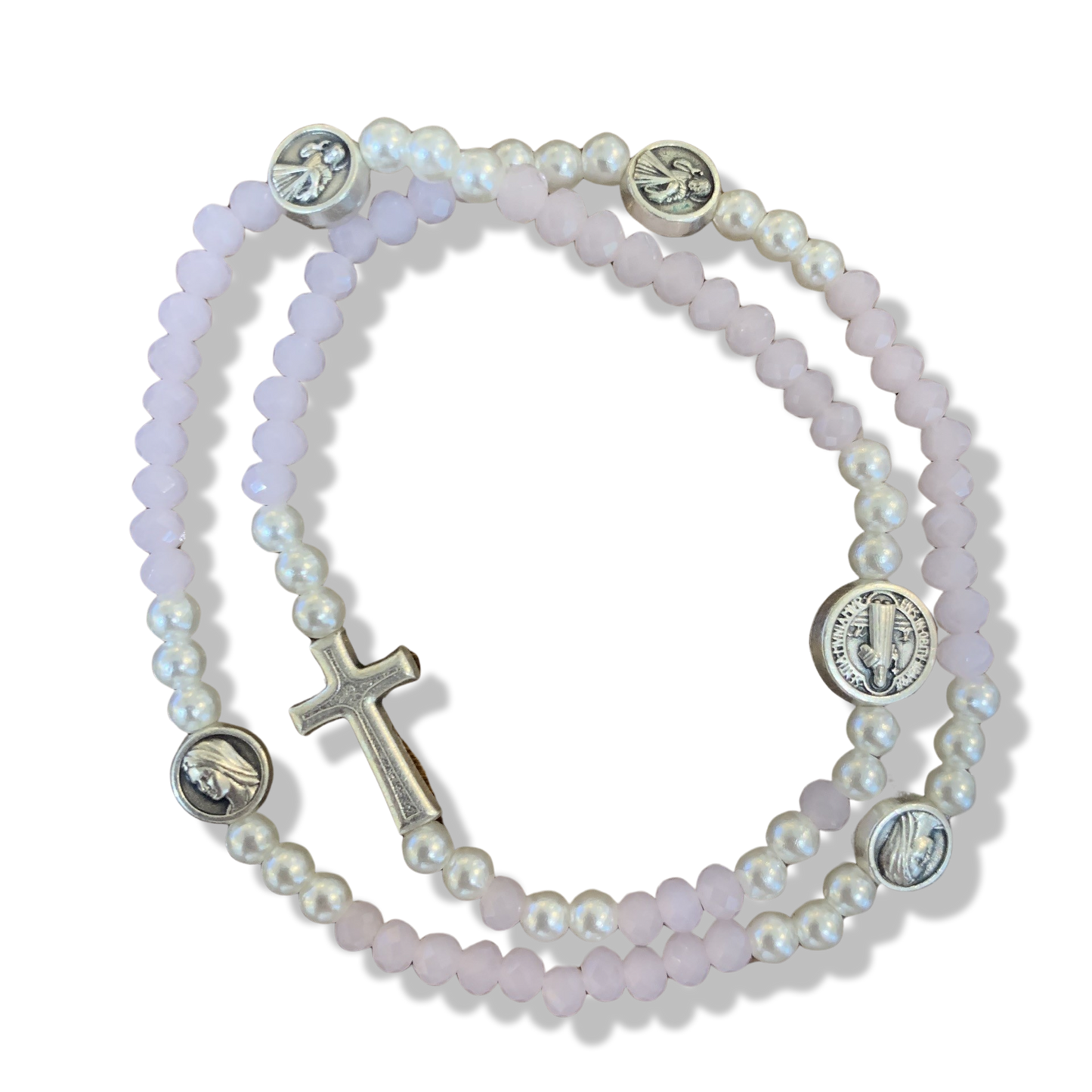 Beaded Wrap-Around Rosary Bracelet of Assorted Colors