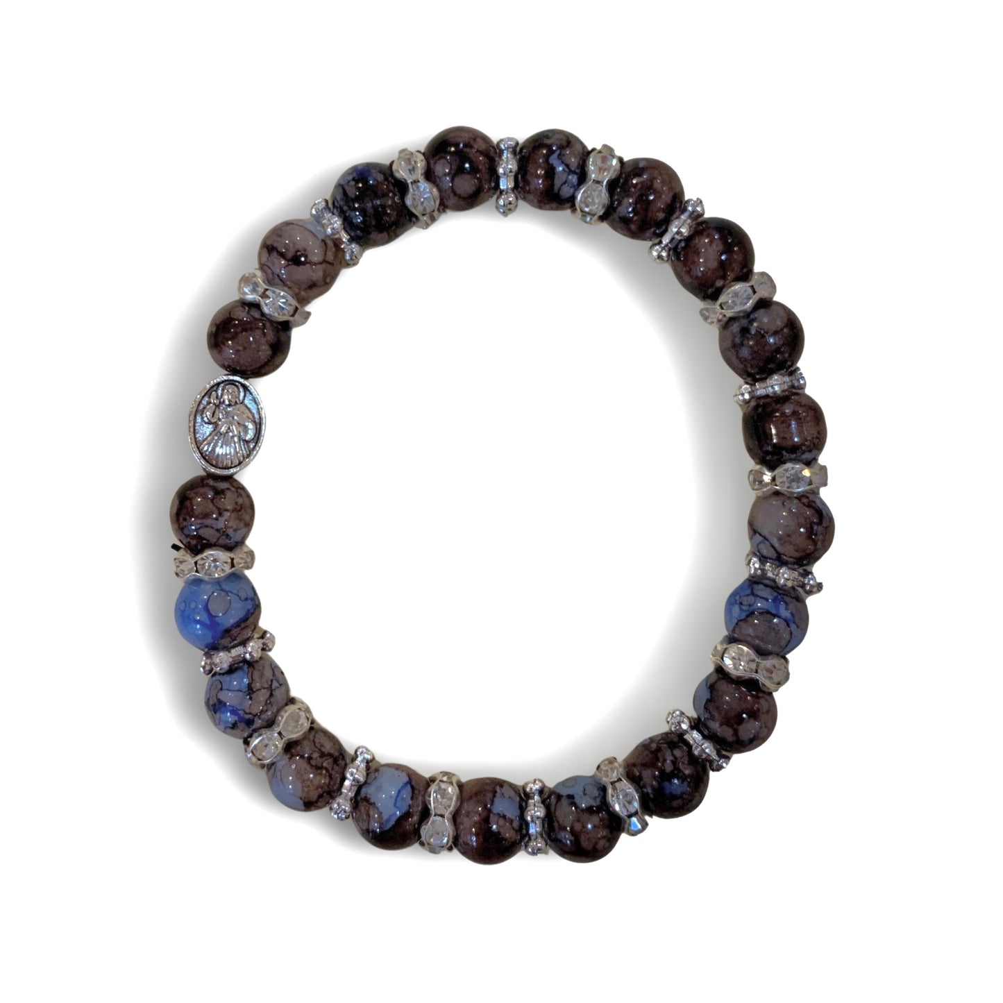 Marble Rhinestone Bracelet of Assorted Colors