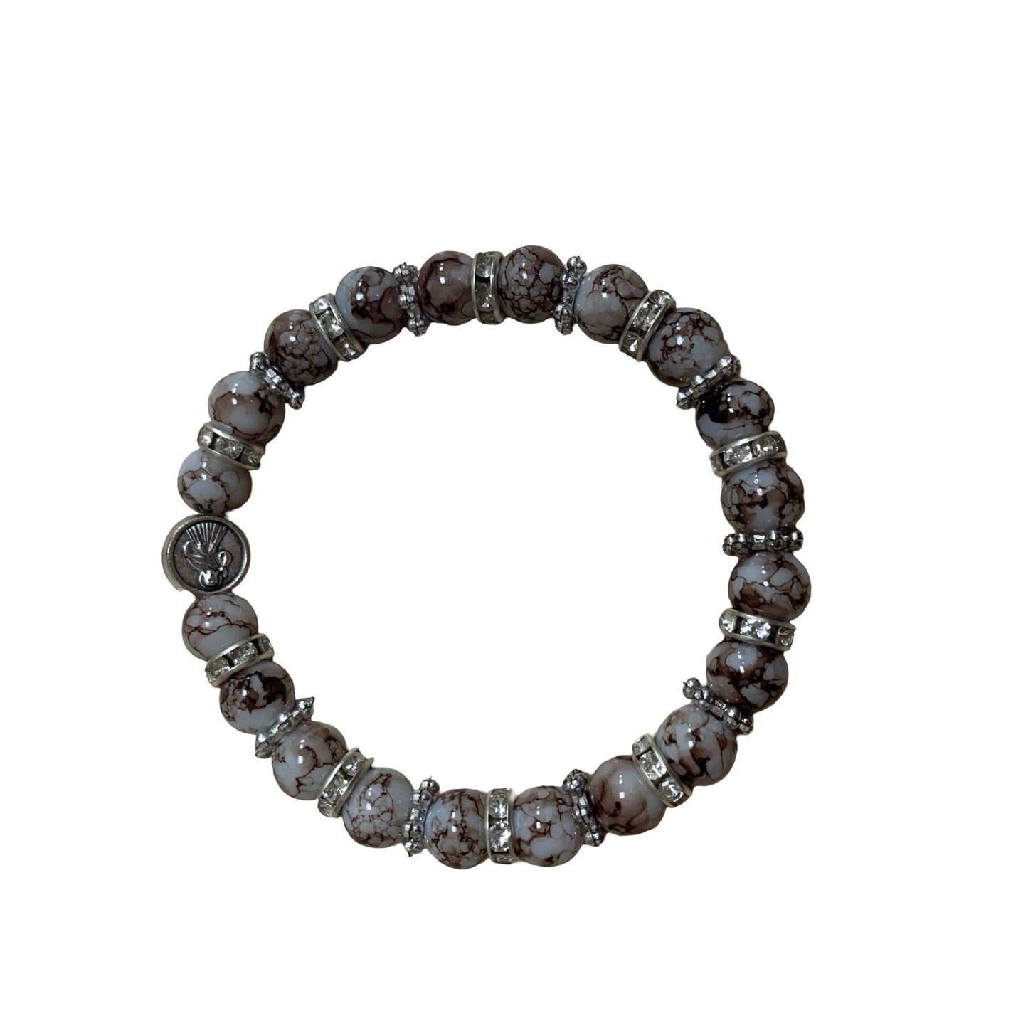 Marble Rhinestone Bracelet of Assorted Colors