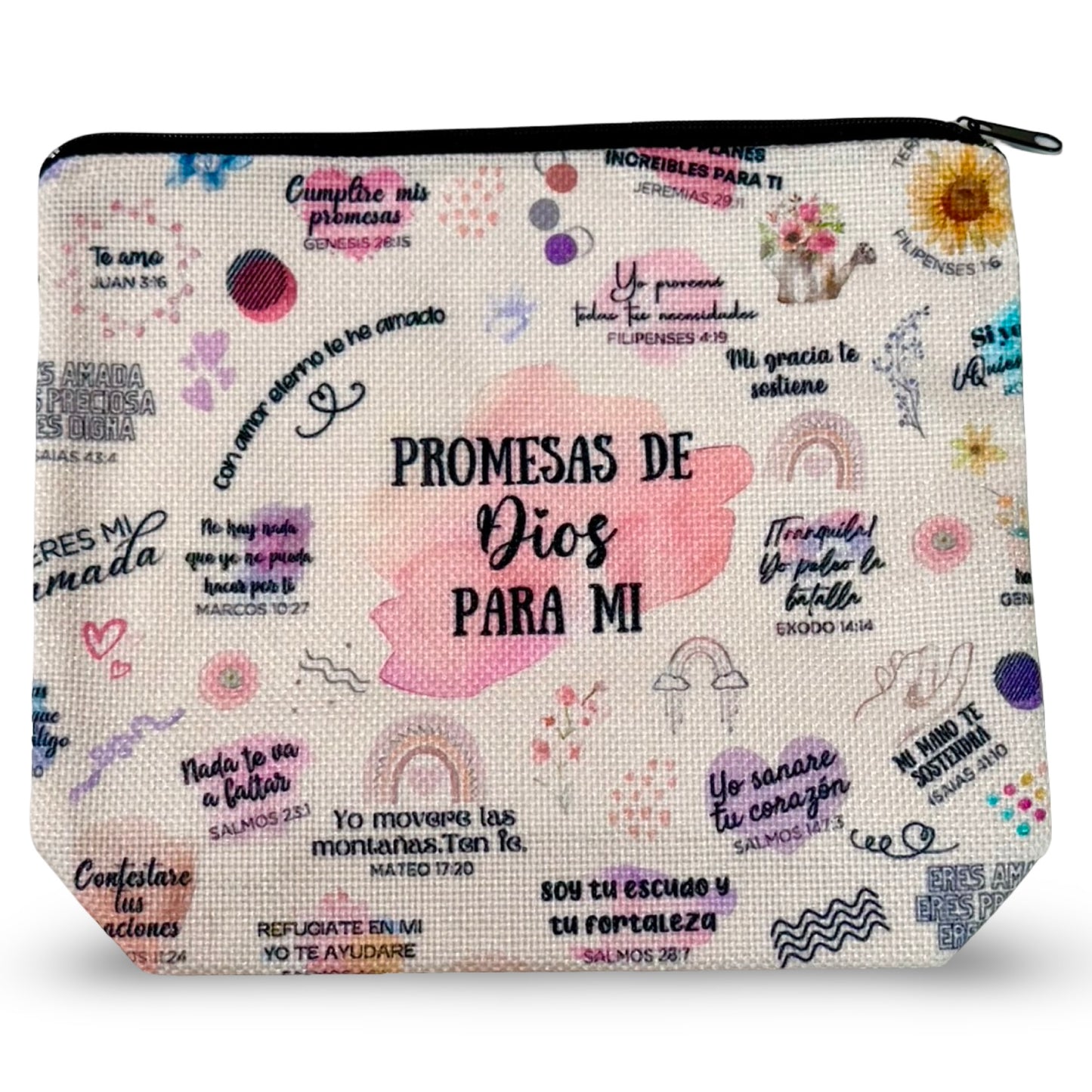 "Promesas de Dios para Mi" Large Zipper Pouch