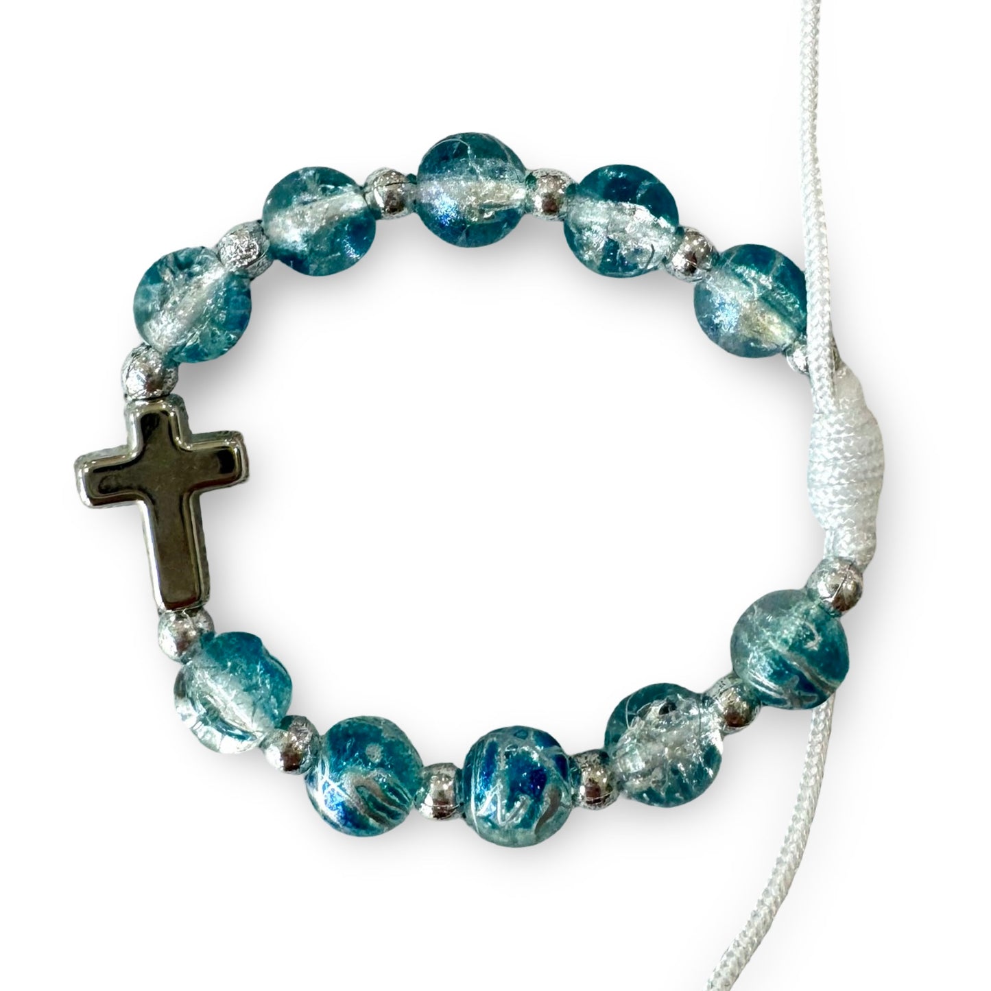Cross Marble Decade Bracelet