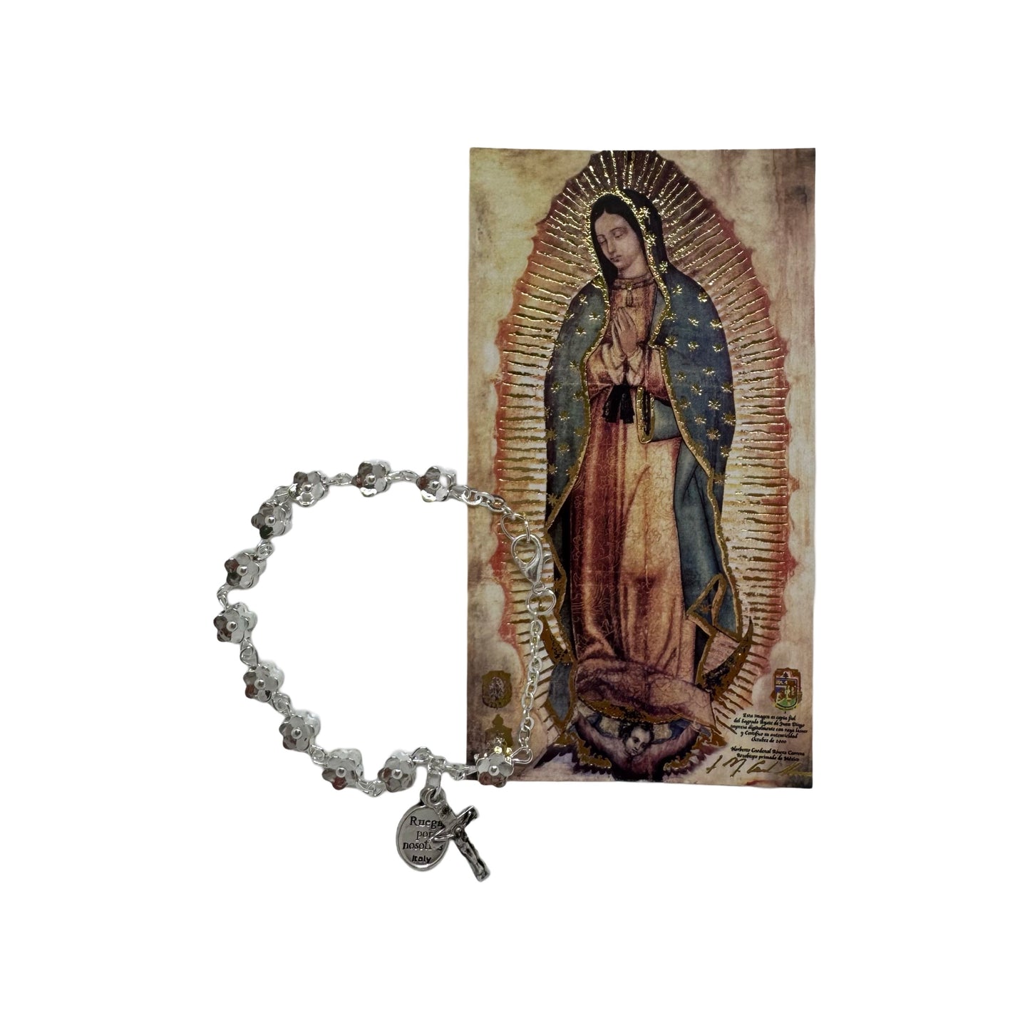 Our Lady of Guadalupe Flower Decade Bracelet