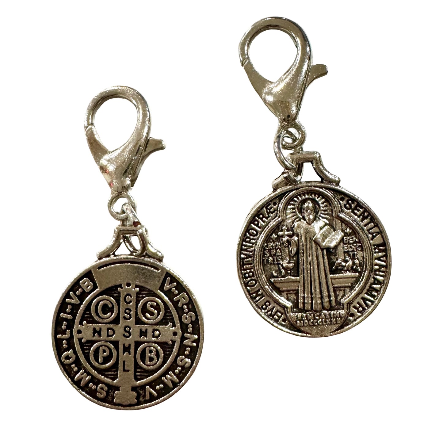 Silver St. Benedict Medal with Clasp