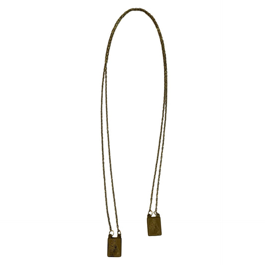 Gold Chain Scapular Necklace