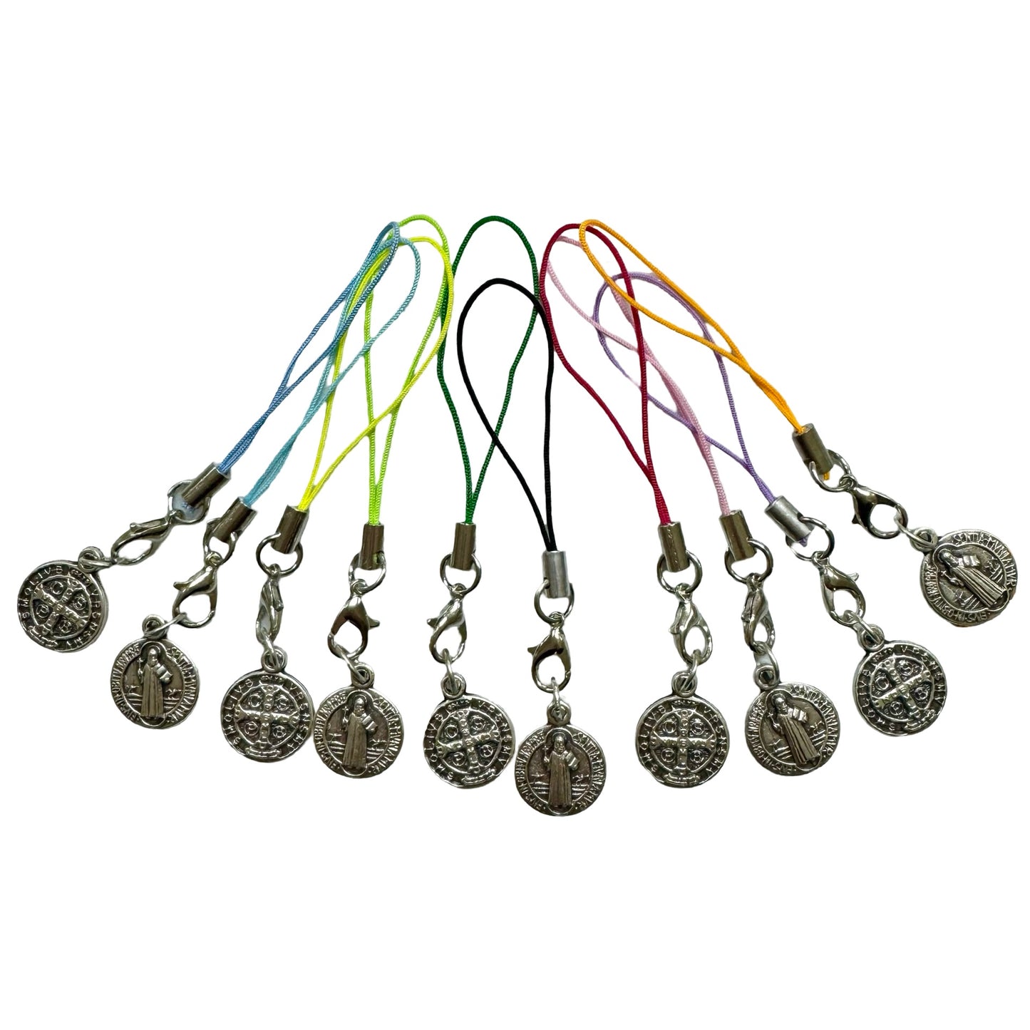 St. Benedict Medal with Tiny Lanyard of Assorted Colors