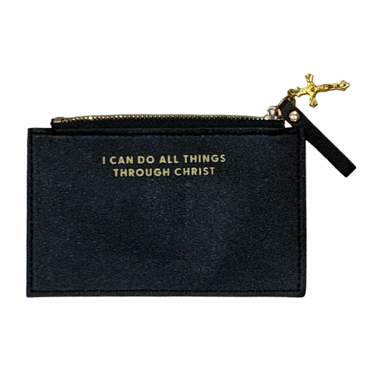 "I Can Do All Things Through Christ" Leather Wallet