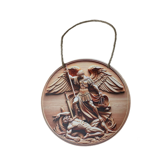 Classic Round Image of St. Michael