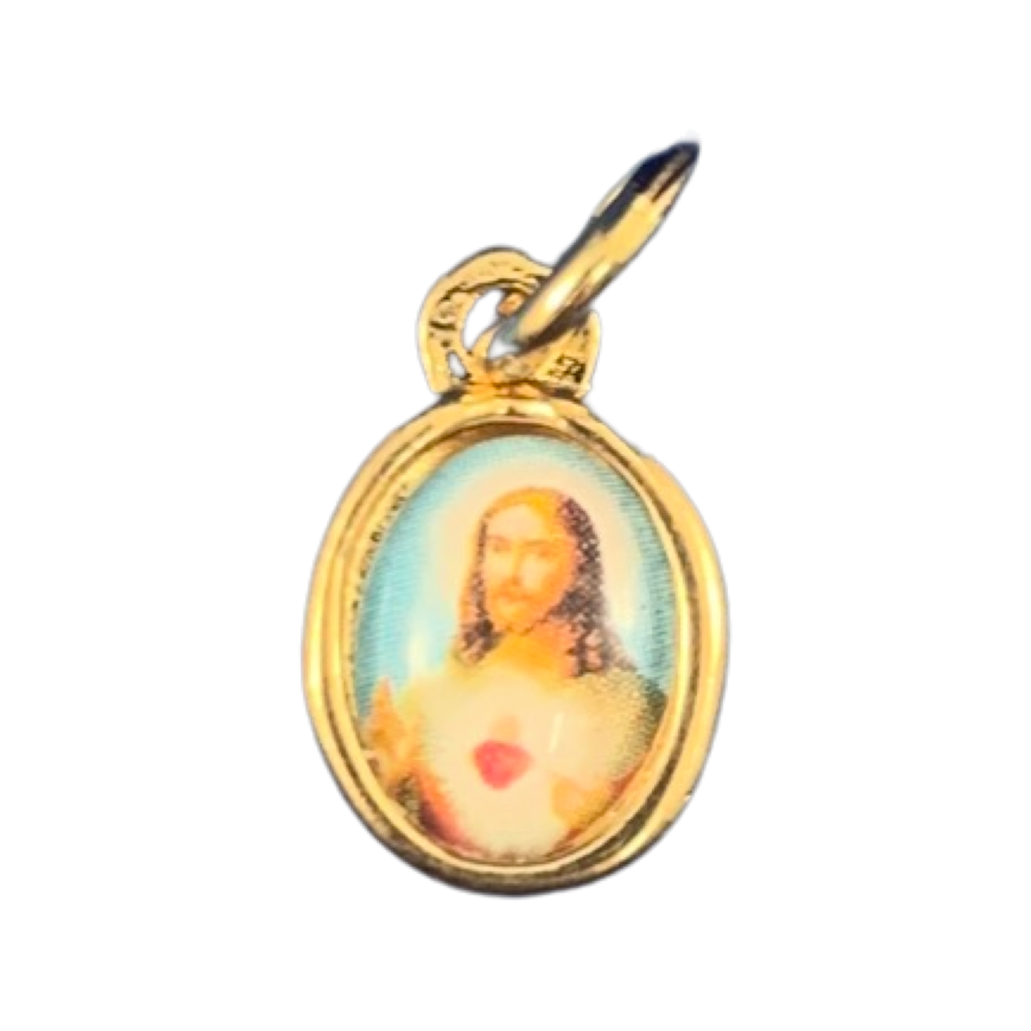 Colored Two Hearts Medal