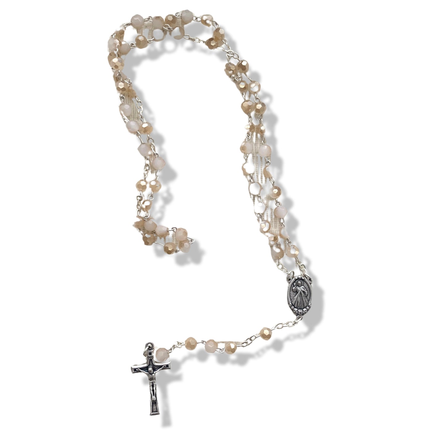 Crystal Queen of Peace Rosary