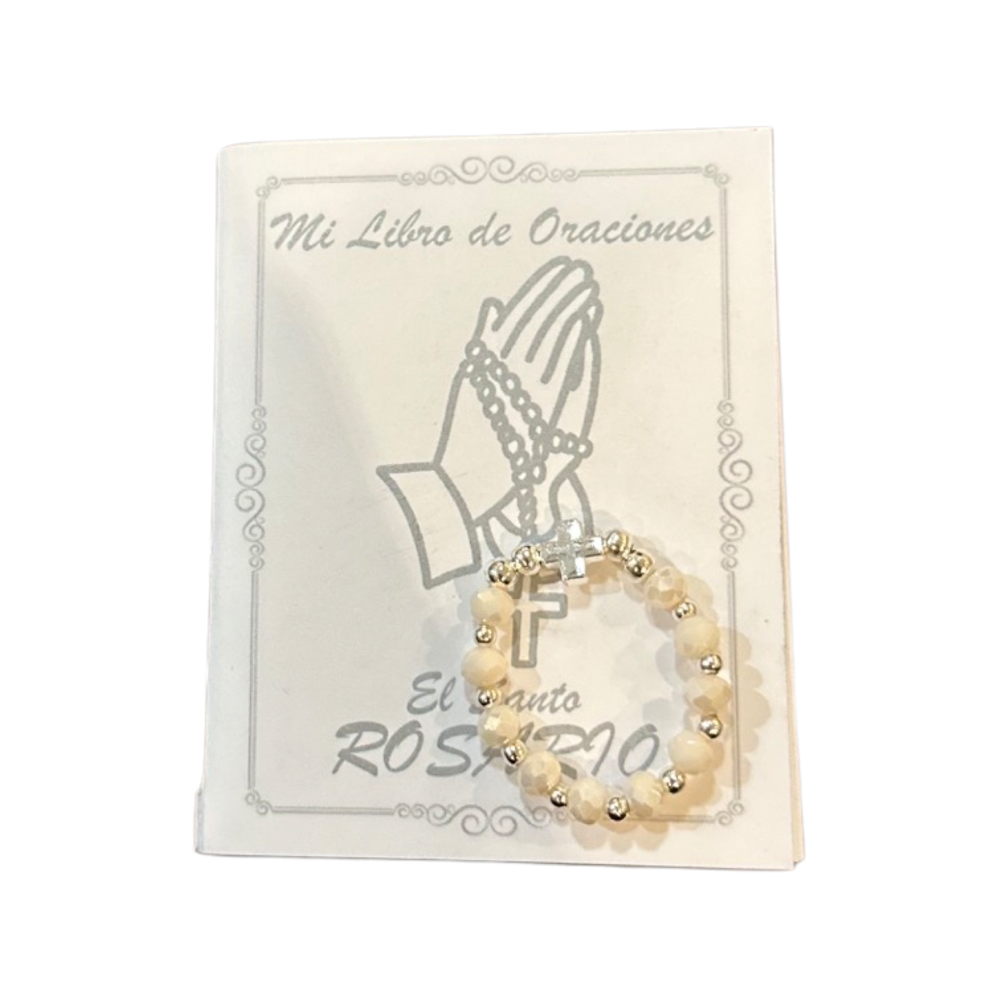 Crystal Decade Rosary Ring