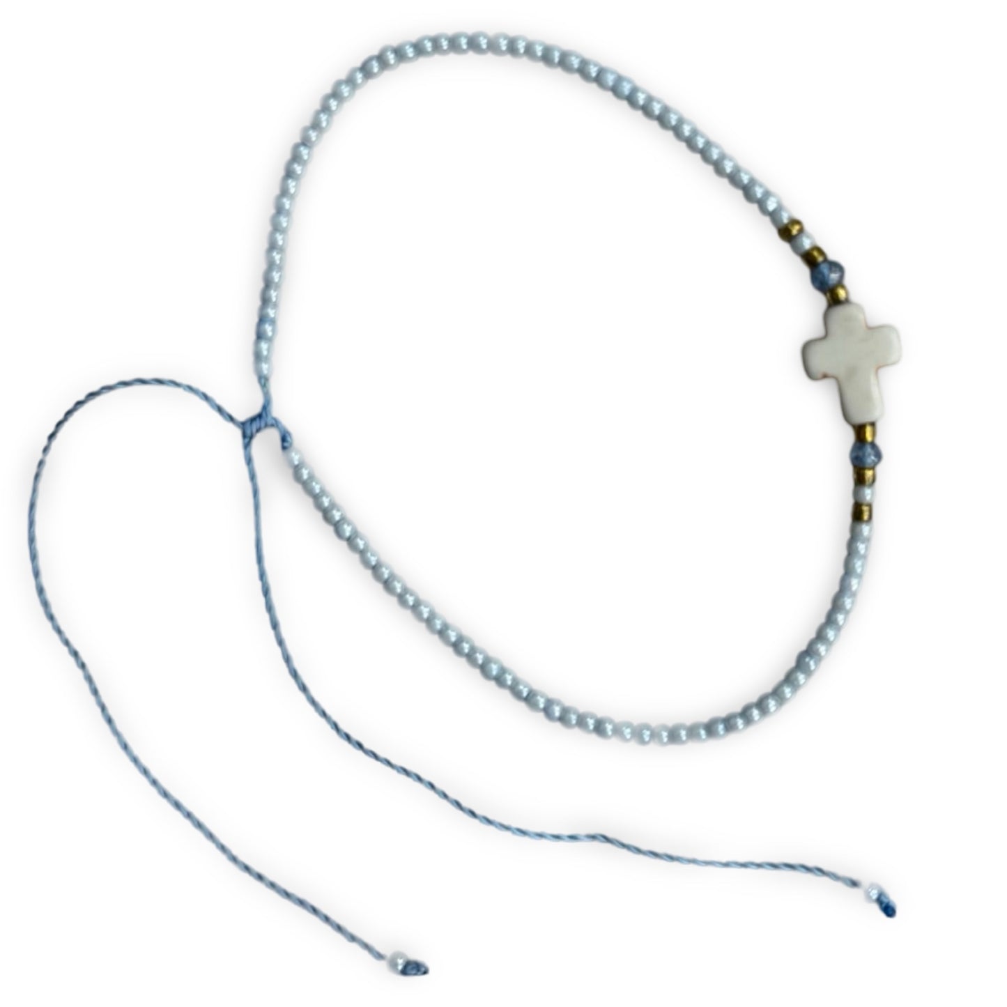 Mexican Bracelet with Stone Cross