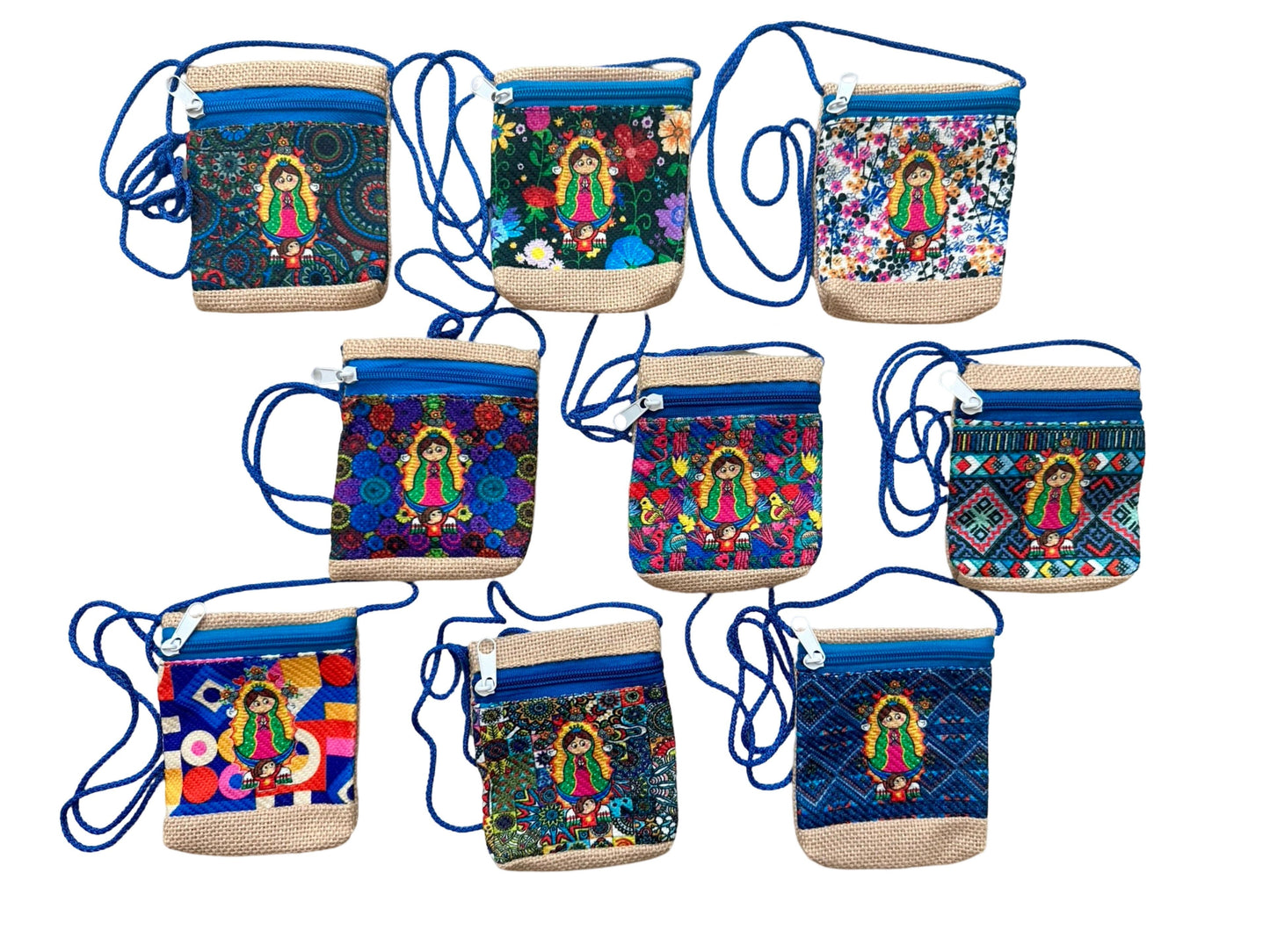 Our Lady of Guadalupe Mini Shoulder Bag with Zipper
