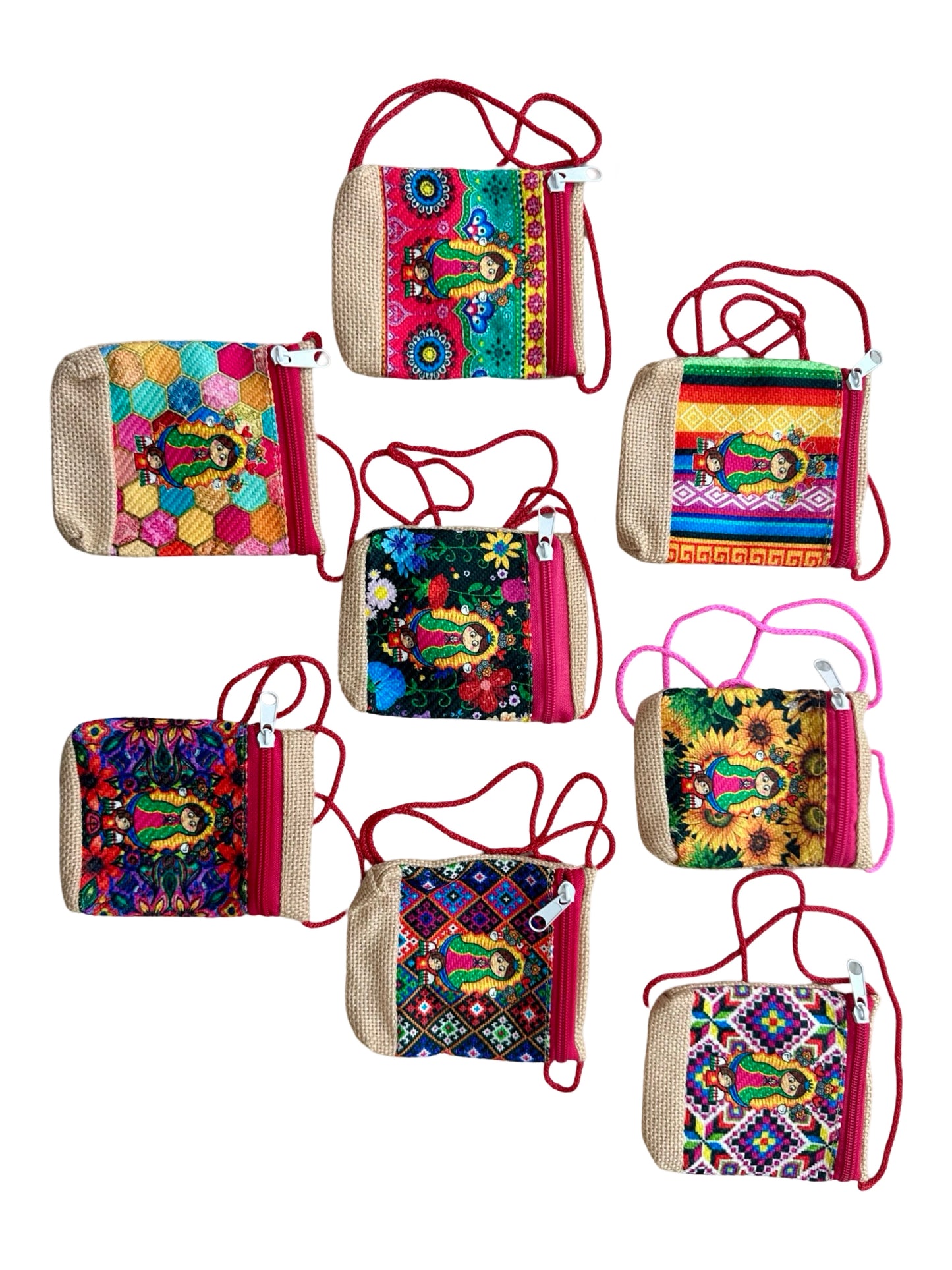 Our Lady of Guadalupe Mini Shoulder Bag with Zipper
