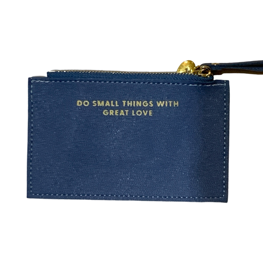 "Do Small Things with Great Love" Leather Wallet