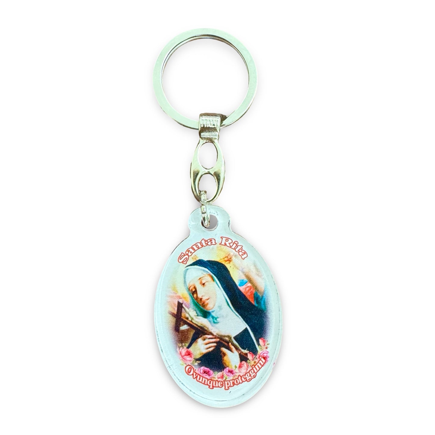 St. Rita Large Colored Keychain