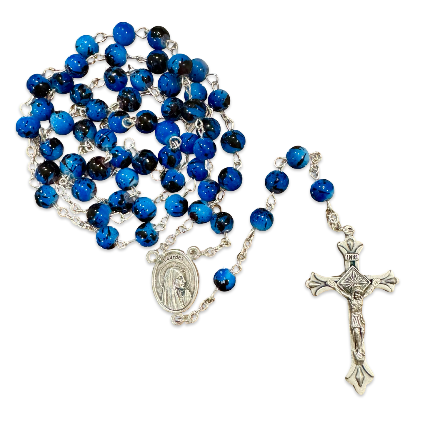 Our Lady of Lourdes Marble Rosaries