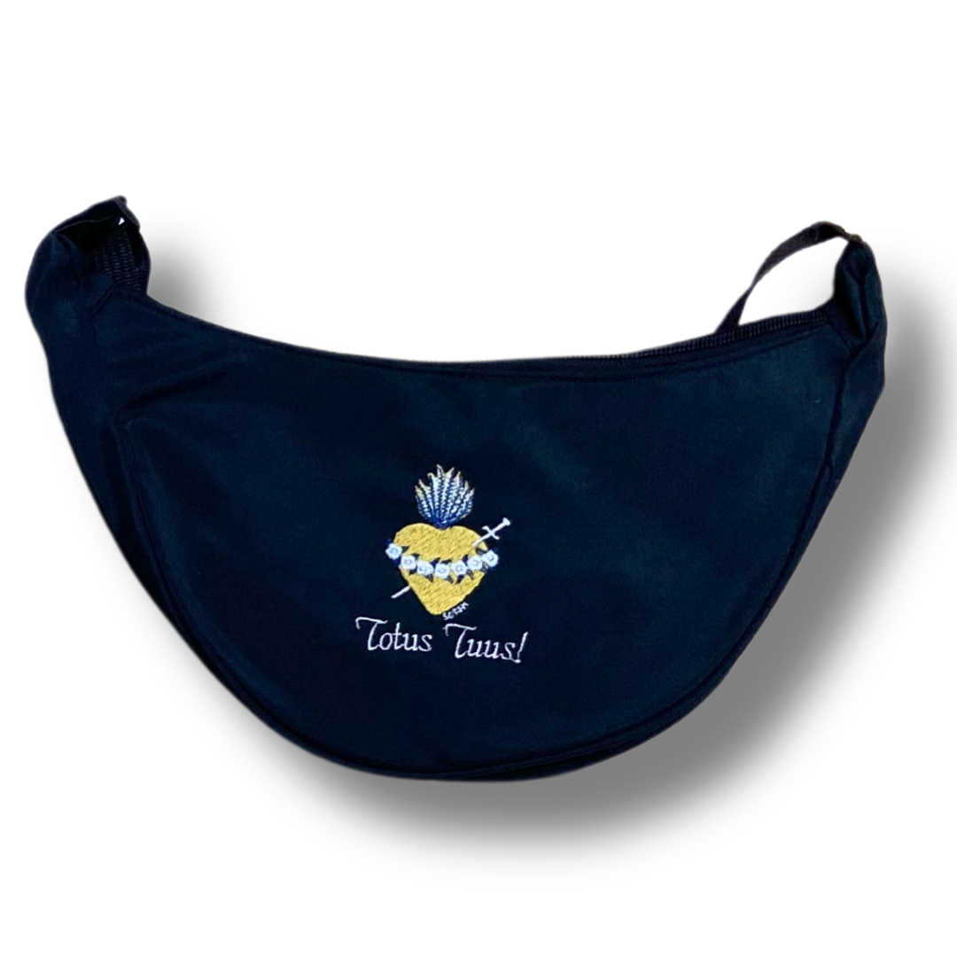 Embroidered "Totus Tuus" Side Bag by SCTJM