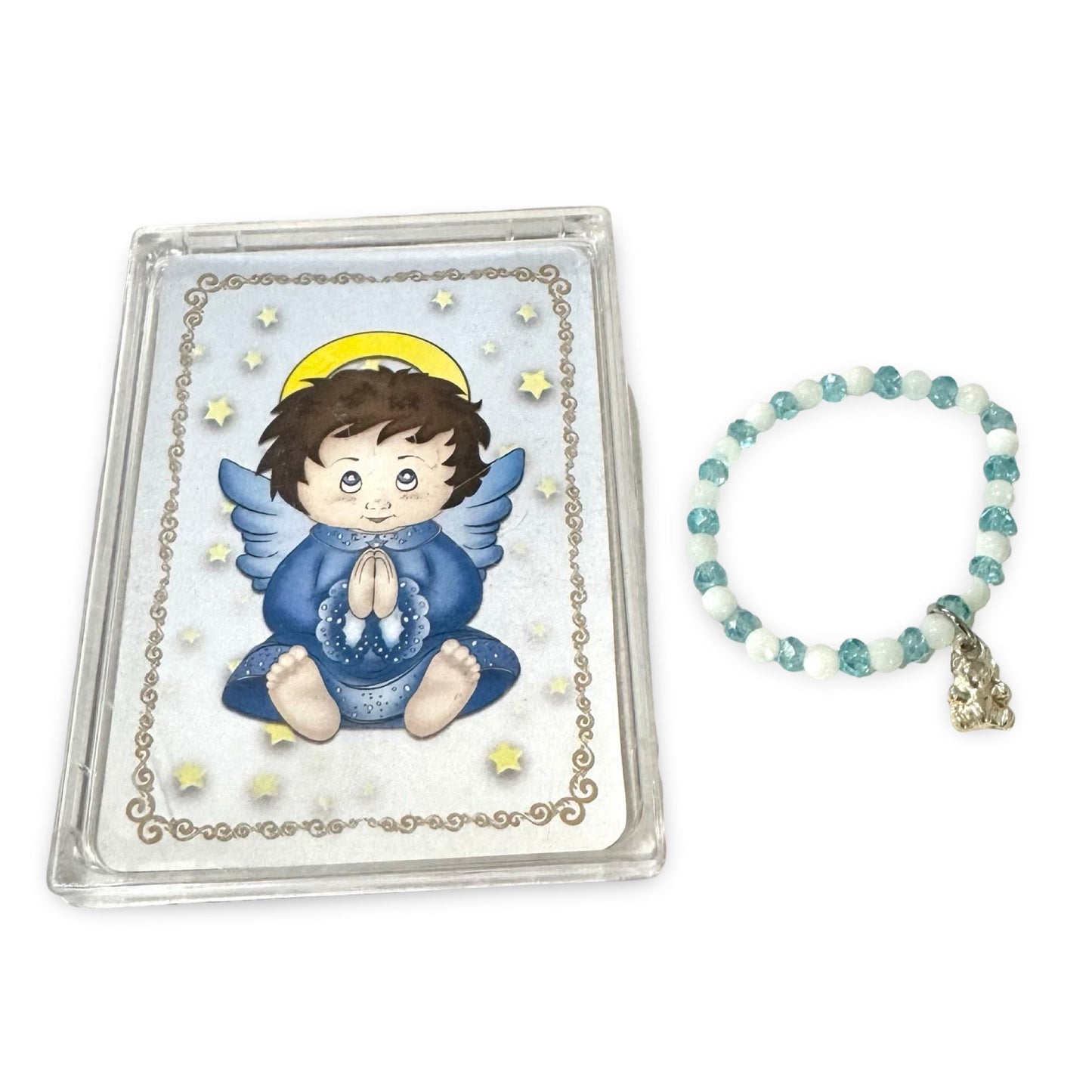 Baby Bracelet with Teddy Bear Pendant