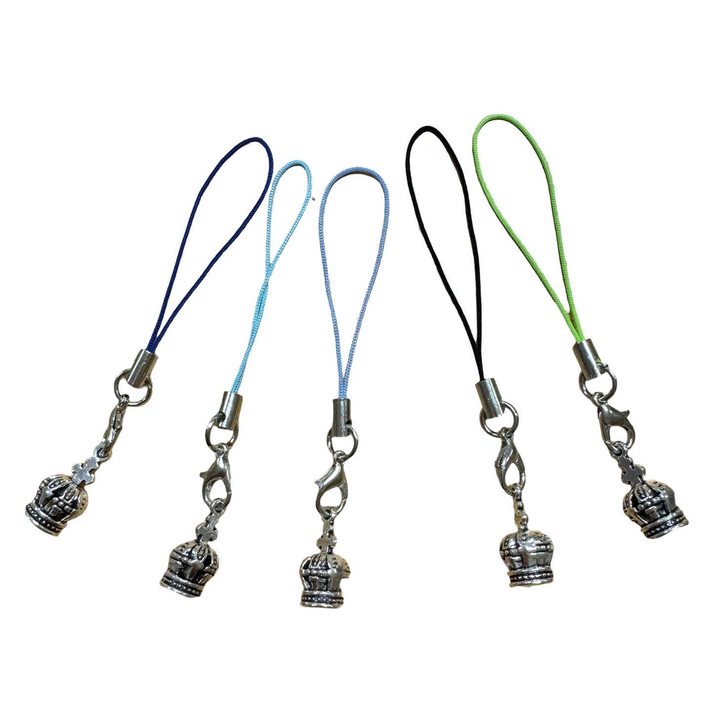 Fatima Crown Pendant with Tiny Lanyard of Assorted Colors